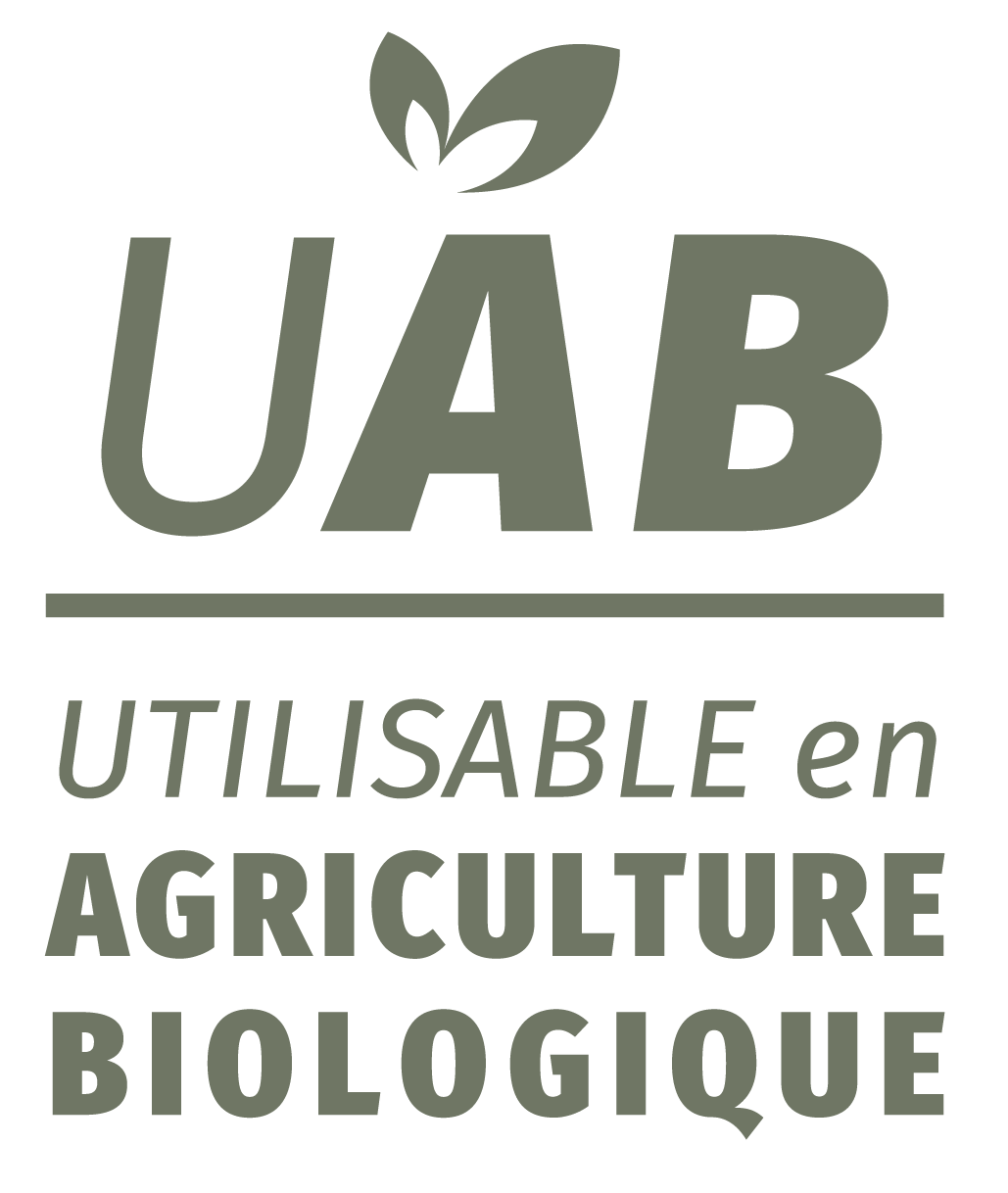 Utilisable en agriculture Biologique